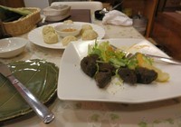 「モモ+マトンサクワ ￥1200」@アジアンダイニング ブルースカイの写真