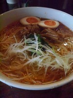 「タンタン麺(白）＋ダブル＋味玉」@自然洞 麺舗の写真