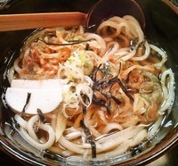 「かき揚げうどん(700円)」@本格手打うどん 和乃家の写真