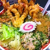 「げそ天みそラーメン」@有頂天の元祖の写真