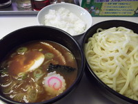 「カレーつけめん　ﾐﾆﾗｲｽ付き　750円」@らーめん・つけめん 満帆 太田本店の写真