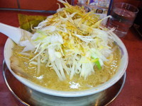 「嵐げんこつらぁめん+もやし+シャキネギ」@らあめん花月嵐 東尾久店の写真