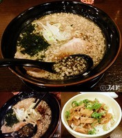 「「燕三条ランチ（醤油ラーメン+チャーシュー小丼）」 ￥800」@新潟進化系ラーメン 俺たち越後や! 新宿御苑店の写真