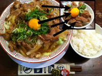 「特製肉ばかラーメン醤油（ライス付き）」@肉ばかラーメン なおじの写真