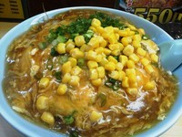 「天津風揚げかたやきらーめん丼ぶり（コーン）￥680」@らーめんはうす ポパイ 西口店の写真