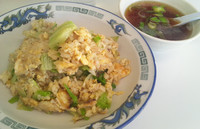 「半チャーハン」@鶏一の写真