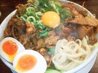 「肉バカ味噌スペシャル大盛・ライス付き」@肉ばかラーメン なおじの写真