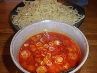 「辛味つけ麺・大盛（７２０円）辛味MAX（０円）」@つけ麺屋 ごんろく 両国店の写真