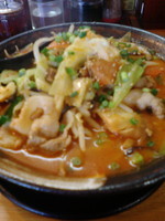 「豚キムチ納豆味噌ラーメン」@満天家 インターパーク店の写真