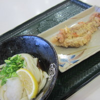 「ぶっかけ(小)(294円)+げそ天(147円)」@はなまるうどん ジョイフル本田千葉ニュータウン店の写真