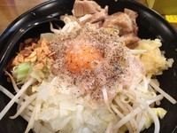 「まぜそばミドル（にんにく）」@スタ麺 轟の写真