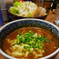 「ミニカレーつけ麺 680円（あつもり・野菜多め）」@ラーメン燈郎の写真
