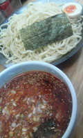 「辛いつけそば（ひやもり）」@つけそば丸永 本店の写真