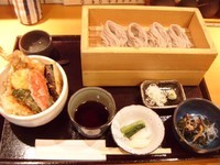「天丼とおそば　980円」@蕎膳 樂の写真