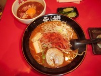 「韓流麺と雑炊セット」@麺屋 元福の写真