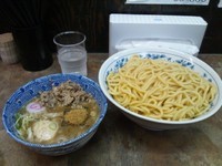 「あつもり大盛+味玉+豚ほぐし」@六厘舎 本店の写真