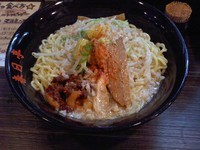 「海老辛ジャン油そば、特盛り」@油そば 春日亭 渋谷店の写真