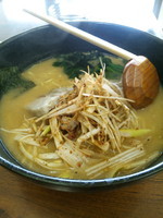 「ネギ味噌らーめん　６２５円」@ネギ味噌らーめんとカレーの店 六二五郎の写真