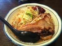 「ラーメン小豚入り　アブラ　濃いめ」@G麺ふじもりの写真