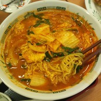 「（期間限定）チゲ味噌ラーメン　560円」@日高屋 我孫子南口店の写真