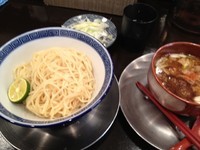 「つけ麺　＋　ネギトッピング」@東京らあめんタワー 芝大門本店の写真