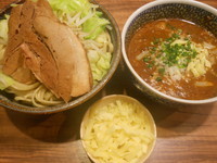 「カレーつけめん（並盛）＋とろけるチーズ」@ラーメン燈郎の写真