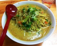 「ミルク野菜カレーラーメン」@九州大分ラーメン 麺恋亭 中華街店の写真