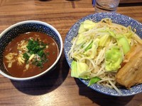 「カレーつけ麺（中盛り、野菜普通）」@ラーメン燈郎の写真