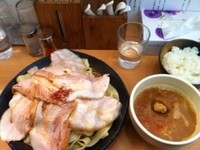 「とろつけ麺ダブル＋ライス」@とろ肉つけ麺 魚とんの写真