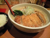 「とんかつ味噌ラーメン＋メンマ・小ライス(共にサービス)」@札幌らーめん 北の大地の写真