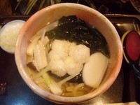 「霰うどん　892円」@蕎麦処 藤田の写真