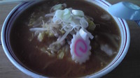 「みそラーメン６００円インターハイ応援特別価格」@ヒュッテ ペチカの写真