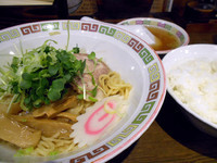 「油そば・ライスセット」@宝華らぁめん 国分寺店の写真