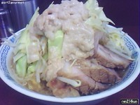 「ぶた小ラーメン アブラ+カラメ+ニンニク!」@ラーメン二郎 めじろ台法政大学前店の写真