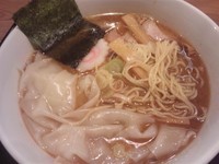 「ワンタン中華そば(小盛り) ￥700」@中華そば・つけ麺 タナカ90の写真