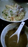 「グリーンカレーつけ麺 750円」@麺屋 むぎのいえの写真