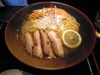 「焼き海老塩肉そば（大盛）」@頂上和風そば 浜の麺バカの写真