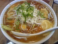 「水ぎょうざたんめん (太麺、硬め、激辛)」@きんか本舗の写真