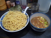 「濃厚煮干しつけ麺　Ｗ盛（あつもり）　７８０円」@麺や ポツリの写真
