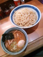 「つけ麺（中盛）７００円+味玉(ｸｰﾎﾟﾝ)」@中華そば みとやの写真