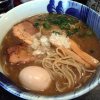 「極煮干し味玉らーめん￥９５０（ランチサービス麺大盛）」@青森煮干し中華そば JINの写真