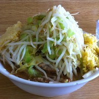 「ラーメン（￥650）＋ショウガ（￥50）」@ラーメン二郎 栃木街道店の写真