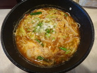 「から揚げセット(いつものらーめん、唐揚げ3個、ライス)」@らーめん かんたの写真