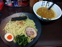 「カレーつけ麺（中盛３４０ｇ）９５０円＋ライス１５０円」@麺屋 だいすけの写真