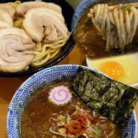 「つけチャーシュー 1,000円 + 生玉子 60円（あつもり」@中華蕎麦 とみ田の写真