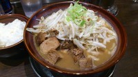 「骨太光麺780円(＋サービス小ライス)」@光麺 六本木店の写真