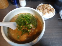 「掛け豚そば+味たまご+豚めし(800+100+200円)」@俺の空の写真