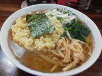 「天ぷらラーメン（大）」@中華そば 末広の写真
