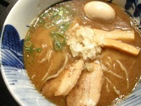 「極煮干しらーめん＋半熟味付玉子」@青森煮干し中華そば JINの写真