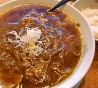 「カレーラーメン(小ライス付き)780円」@一番飯店 本店の写真